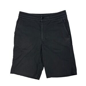 Lululemon Carry‎ On Chino Shorts Mens Size 28 Drawstring Washed Black M7989S
